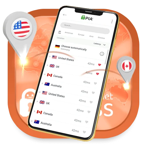 Private Internet Access servidores