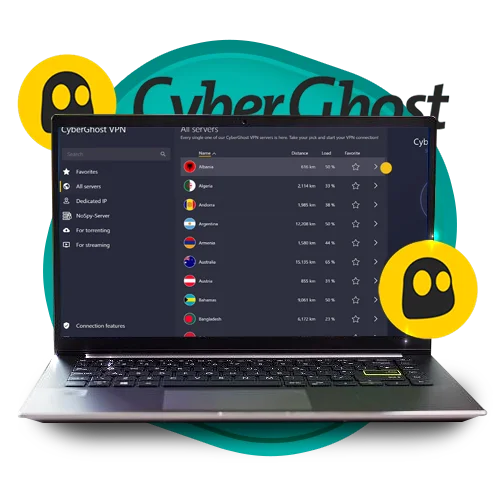 CyberGhost servidores