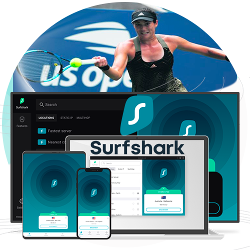 Surfshark para ver US Open
