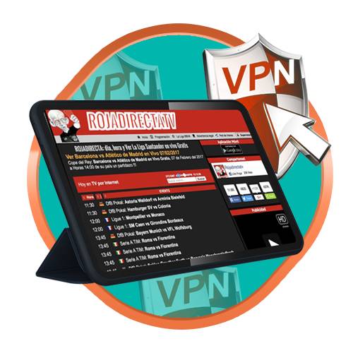 Rojadirecta online con una VPN