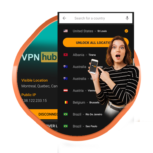 servidores de VPNhub