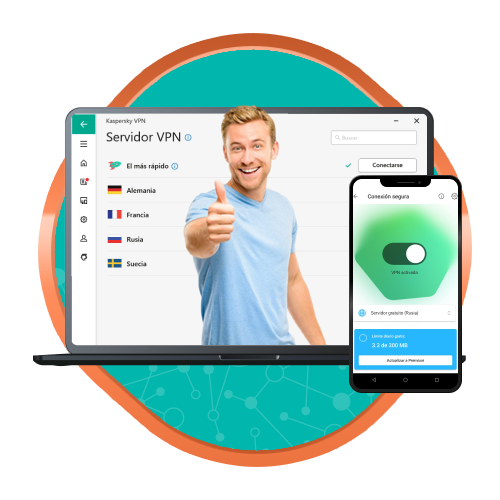 servidores de Kaspersky VPN