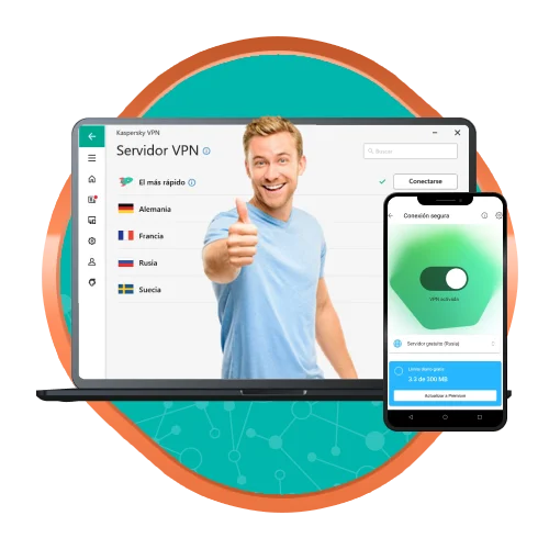 servidores de Kaspersky VPN