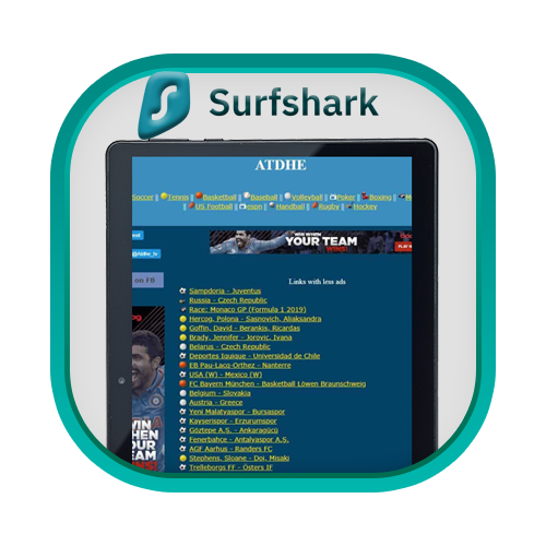 Surfshark para Atdhe