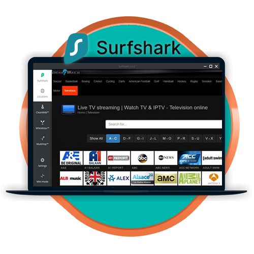 Surfshark para Stream2watch